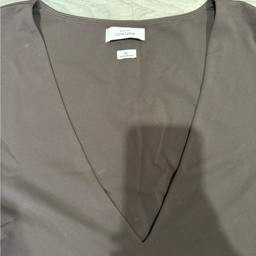 ARITIZA Babaton Contour Long Sleeve Brown Top Size XL - Picture 3 of 8